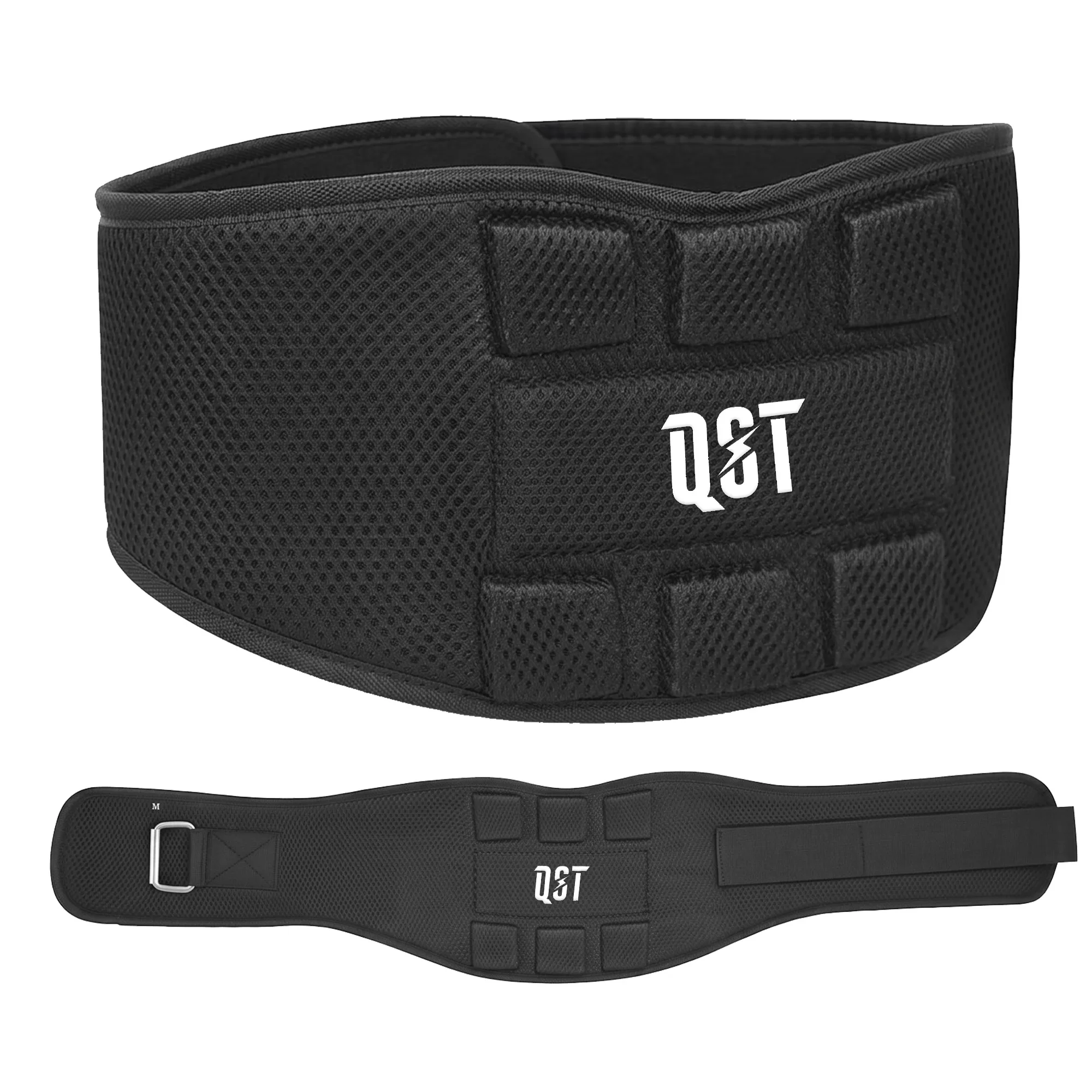 Nylon Mesh Lifting Belt Black weight lifting belt Back support Fitness Belt Quick locking lifting belt
