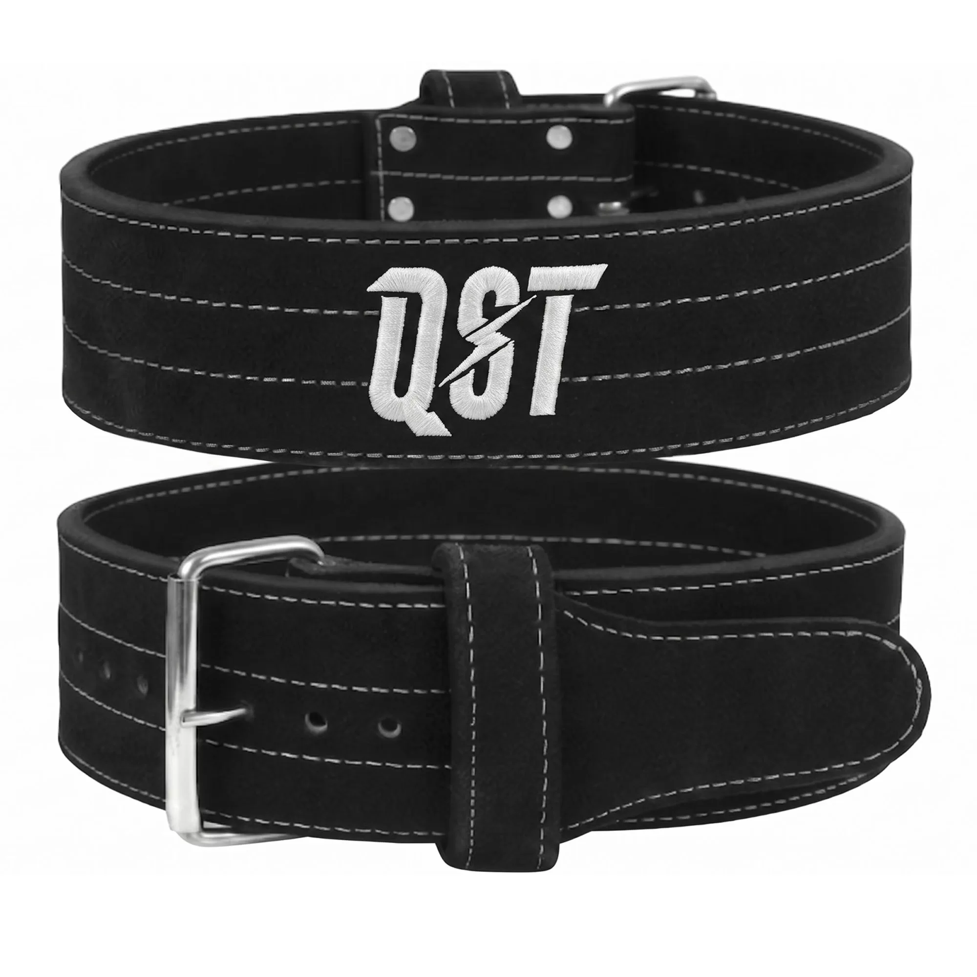 Double Prong Powerlifting Belt Black Double Prong Powerlifting Belt Black