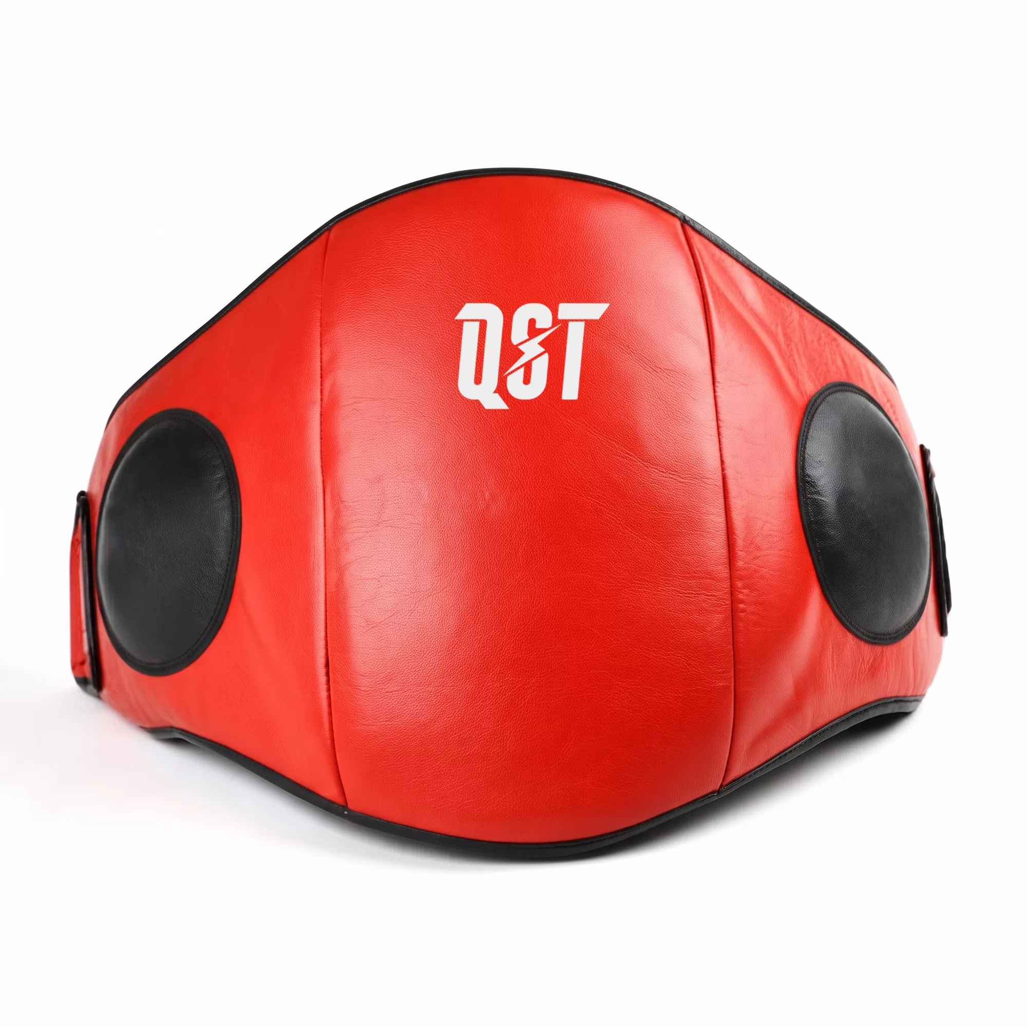 Untitled-6-20.webp QST Boxing Belly Pad, Red with Black Panels, XS-2XL - Image 1