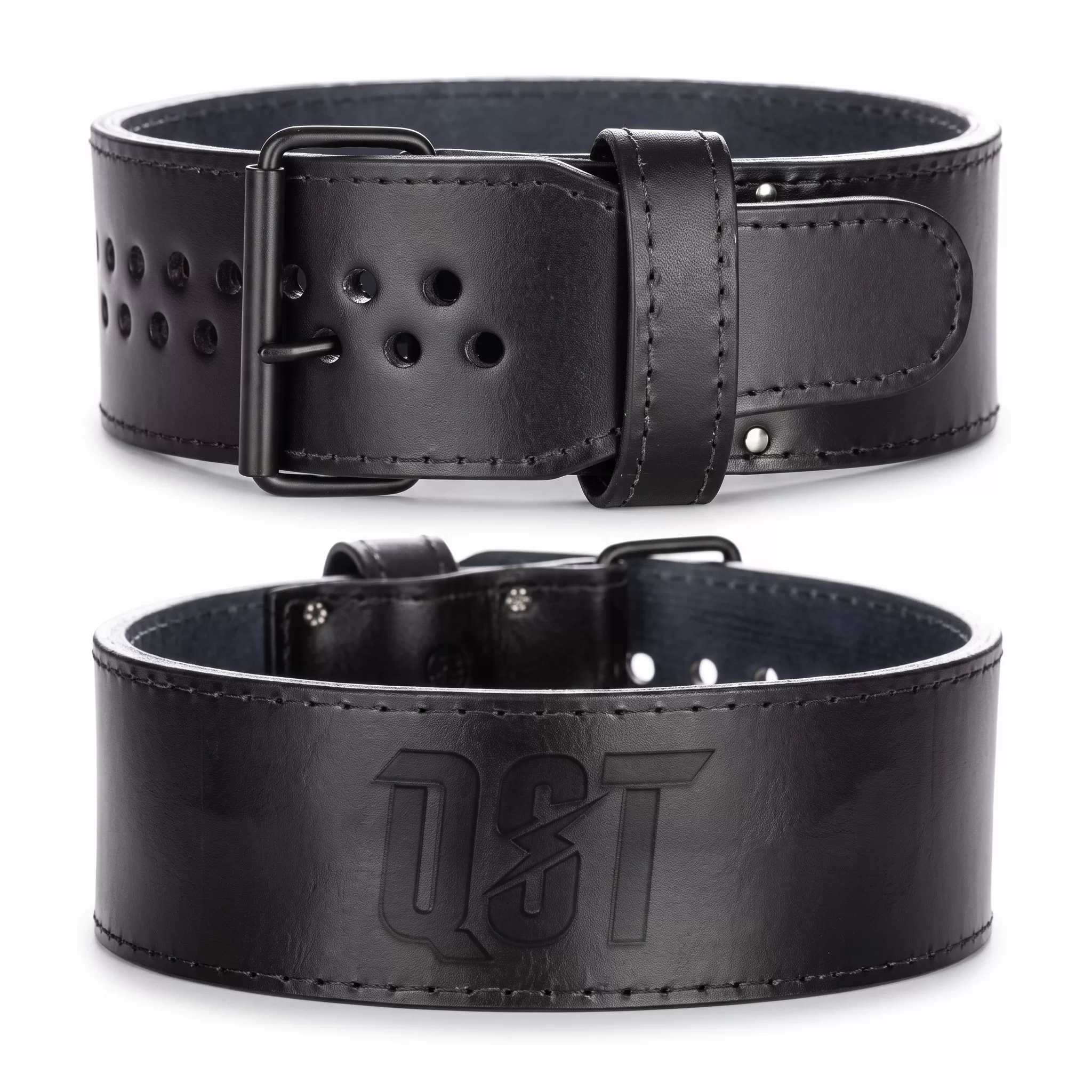 power-belt-3.webp Single Prong Powerlifting Belt Black - Image 1